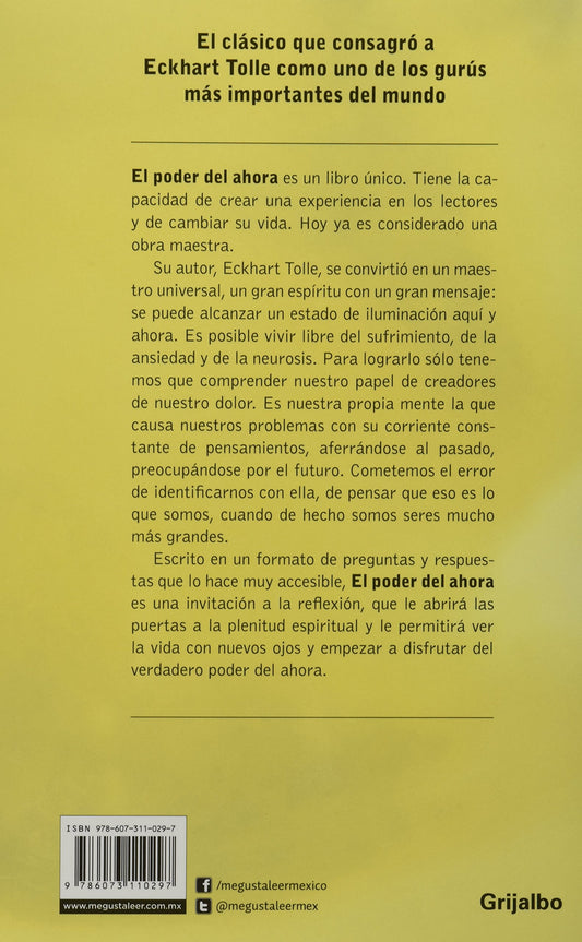 El poder del ahora | Una guía para la iluminación espiritual