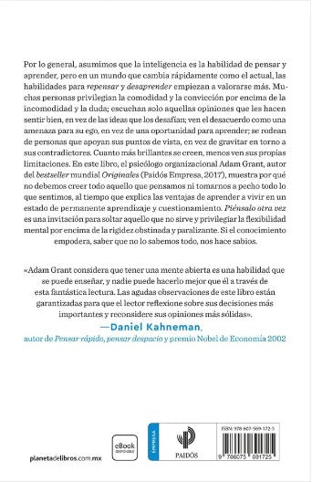 Piénsalo otra vez | El poder de saber lo que no sabes